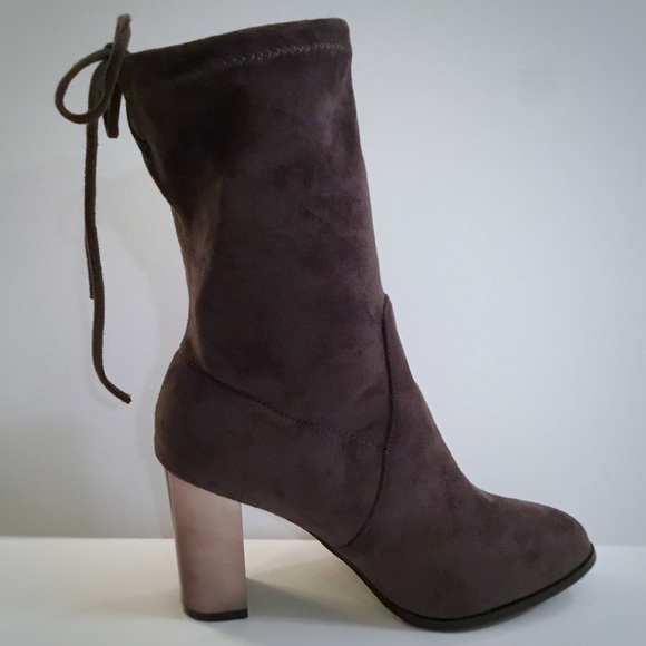 CATHERINE MALANDRINO Gray Ankle Boot - Picture 4 of 7